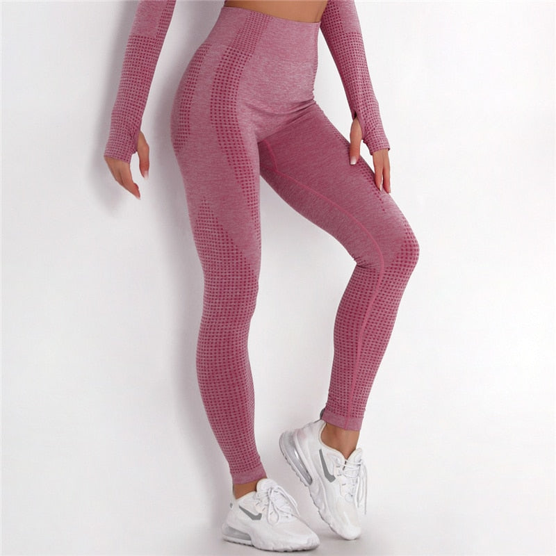 Rooftrellen 10%Spandex Seamless Leggings Women Fitness Leggings For Women Jeggings Sportswear Femme High Waist Exercise Leggings