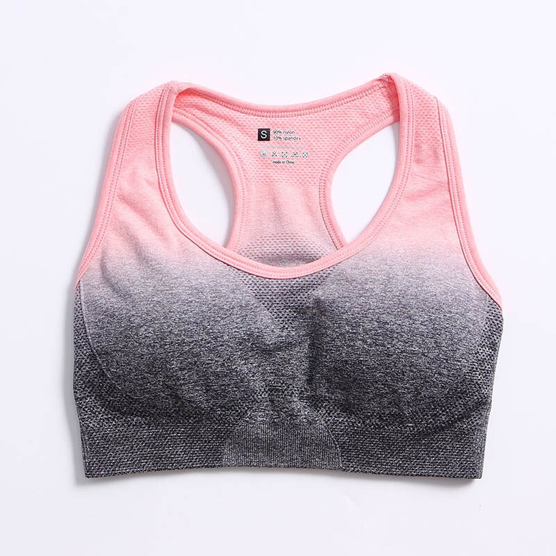 Ombre Seamless Yoga Set Long Sleeve Women Gym Crop Top Sportswear Bra High Waist Leggings Workout Outfit Fitness Yoga Clothing