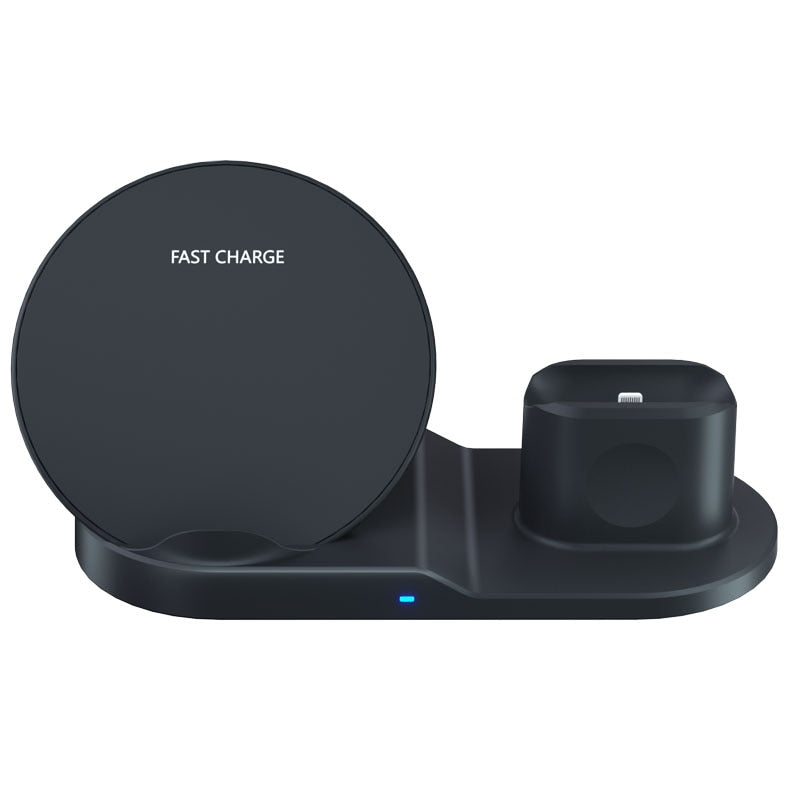 3 in 1 10W Qi Wireless Charger Dock Stand Fast Charging For iPhone 11 Pro XR XS Max 8 for Apple Watch 2 3 4 5 For AirPods Pro