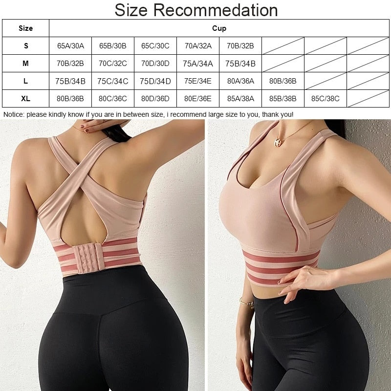 Cloud Hide Sports Bra Women Yoga Crop Top Shockproof Push Up Underwear Fitness Bras Athletic Vest Gym Shirt Sport Sportswear